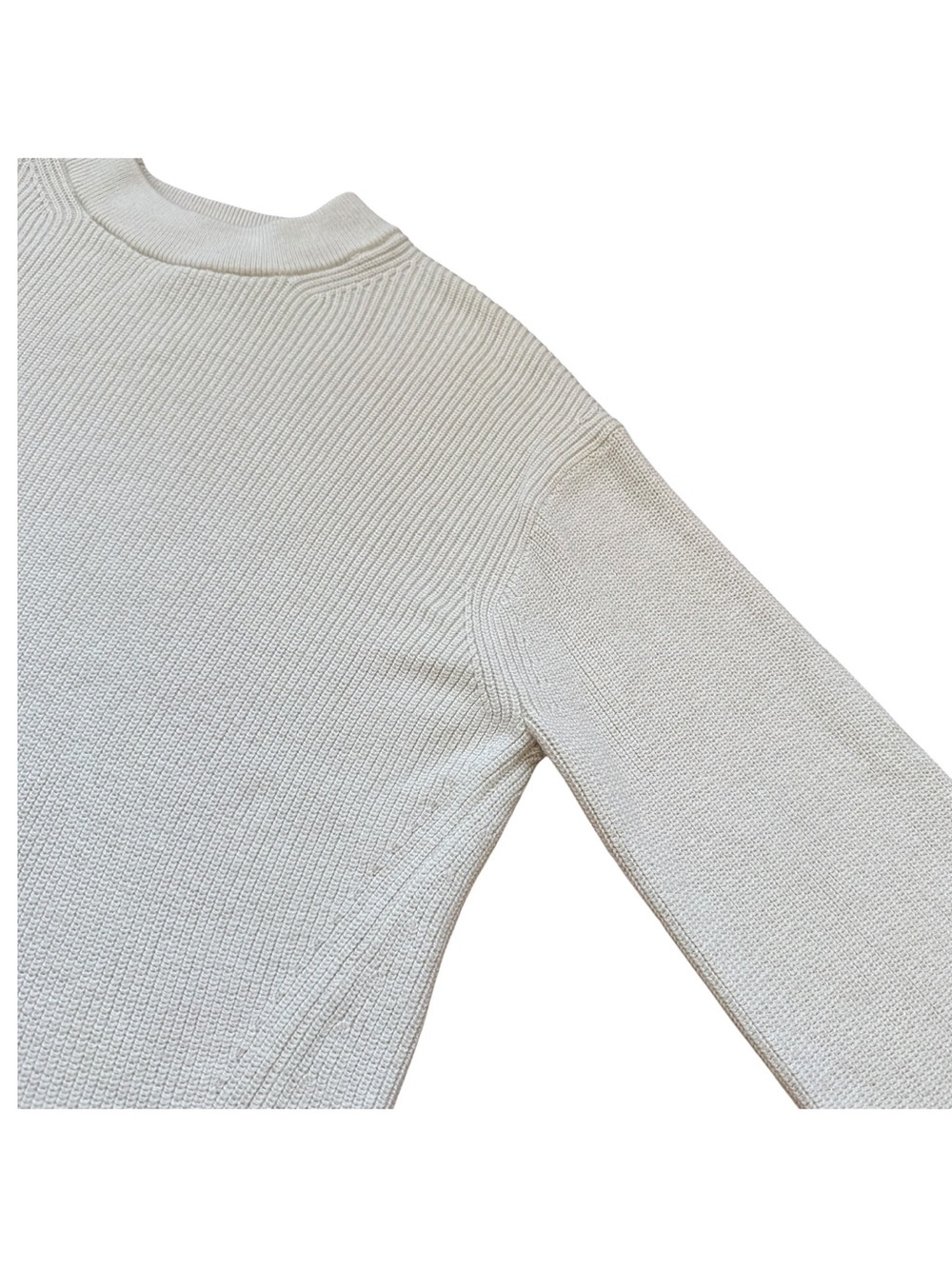 Lululemon Merino Wool Blend Ribbed Crewneck Sweater Size 4 White Opal - Picture 11 of 16